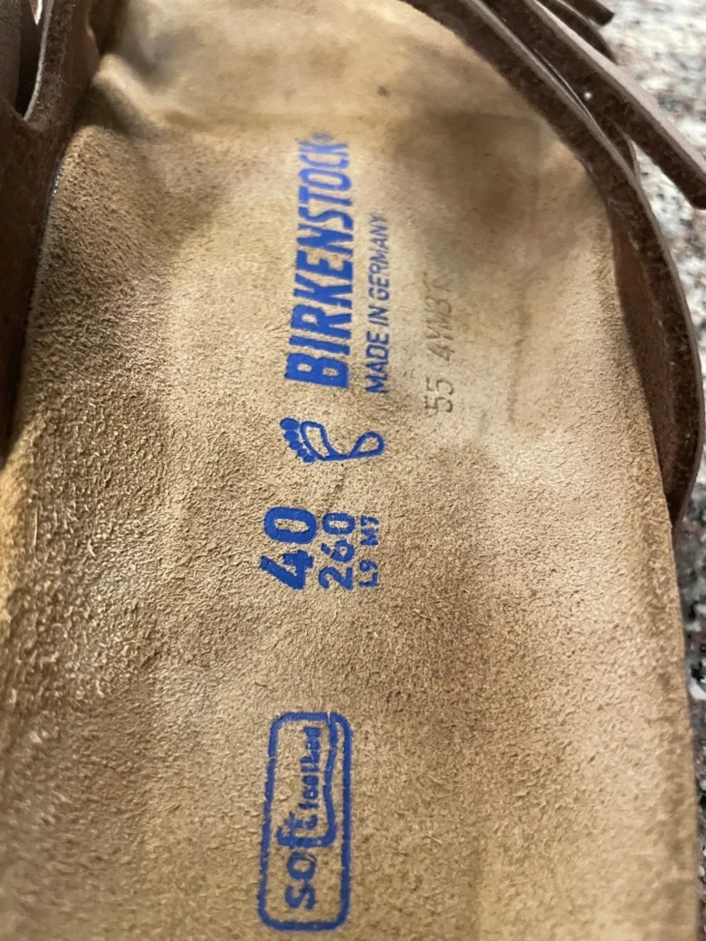 Women's Birkenstock Florida Birko-Flor Nubuck Soft Footbed Sandal SZ 40/9-9.5